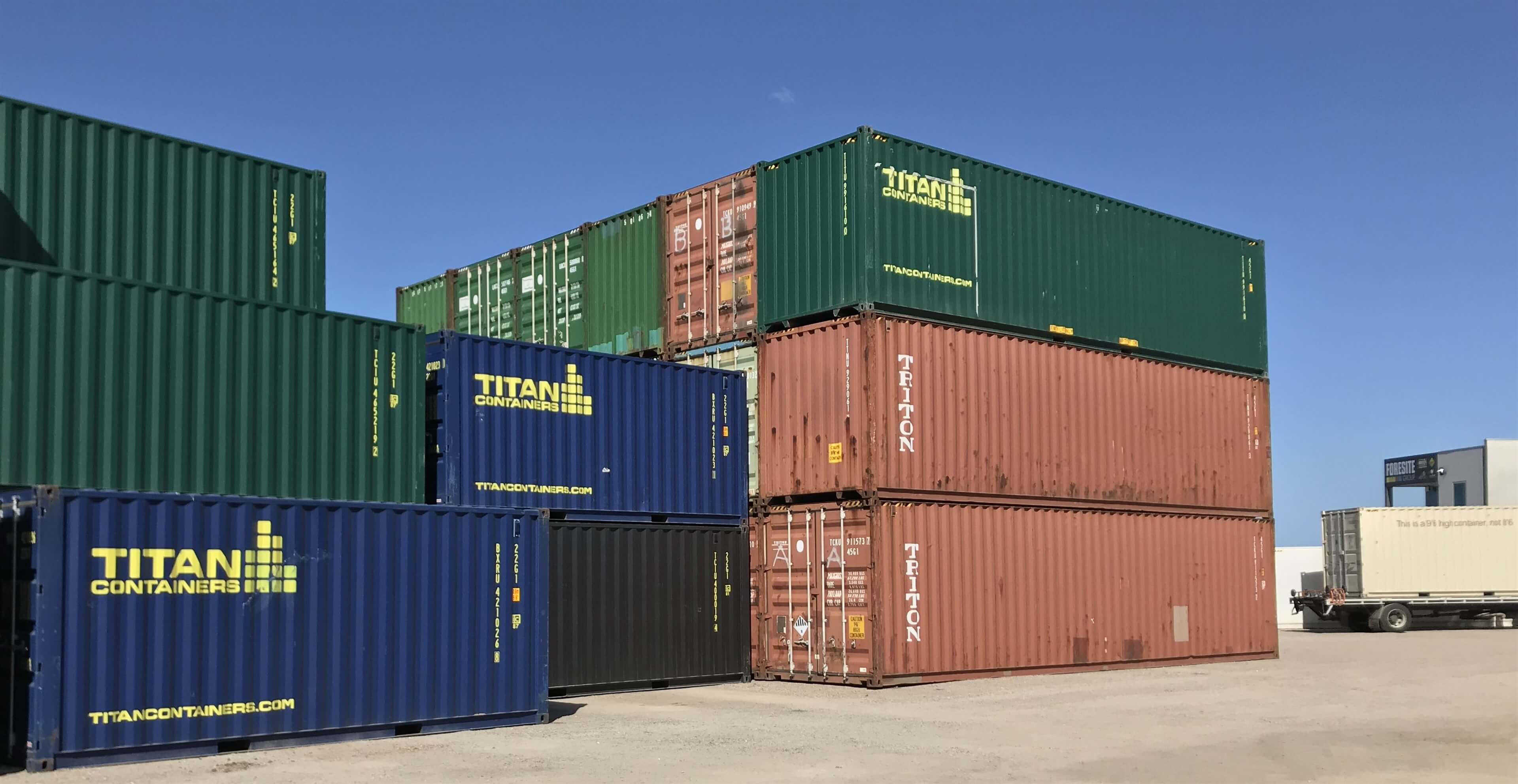 TITAN Containers Lagerplatz