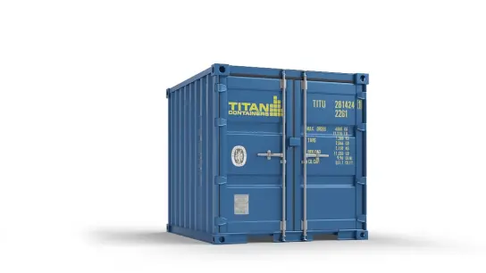 Batterielagerung im 8-Fuß-Container