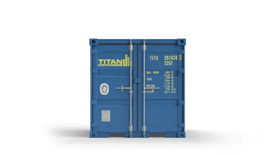 Batterielagerung im 8-Fuß-Container