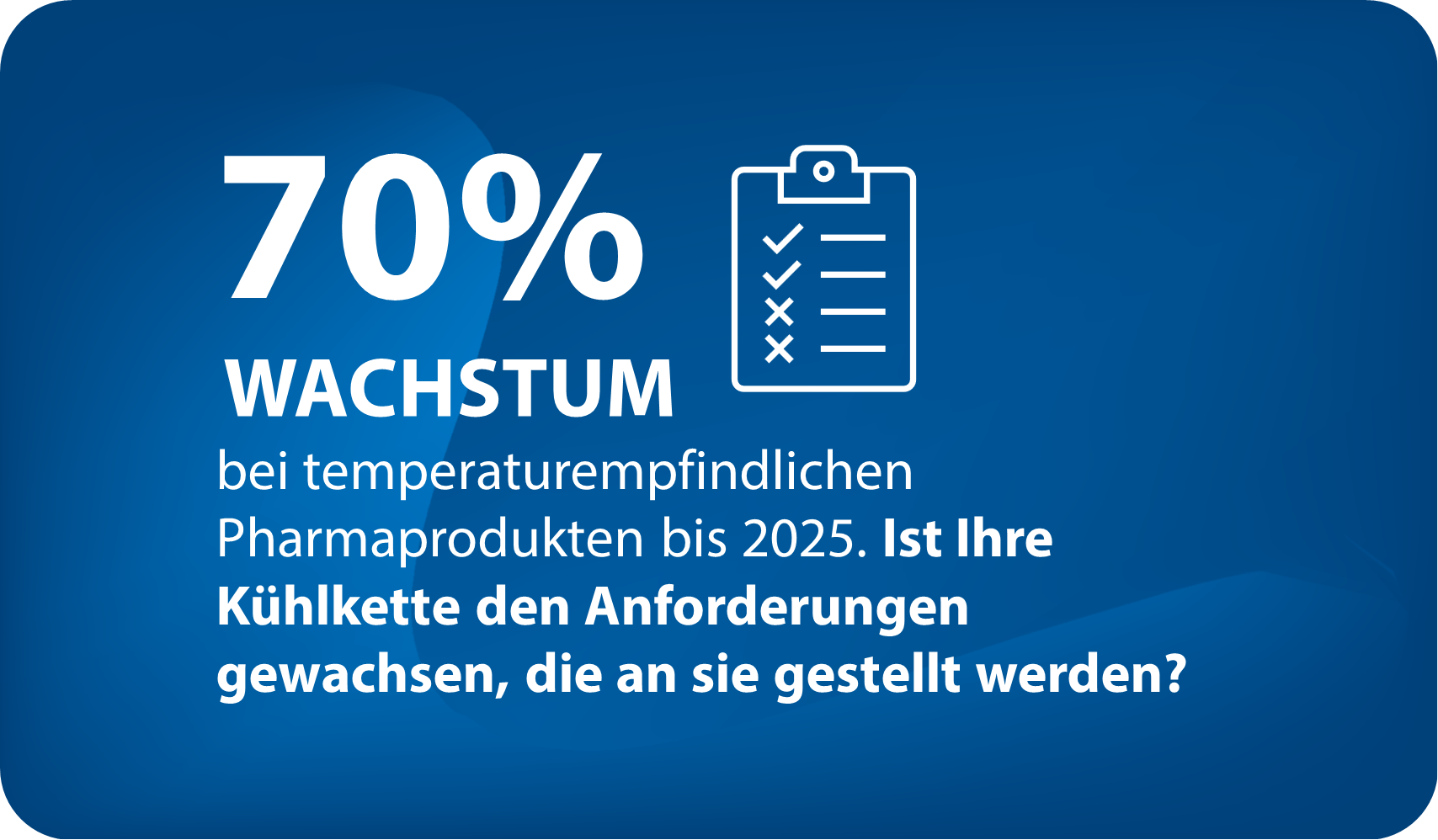 Kühlhaus für die Pharmaindustrie