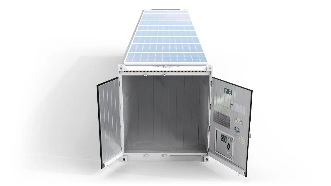 ArcticStore-Horizon_Container_Solar-Panels_40ft_Top-Front_Open.Doors_